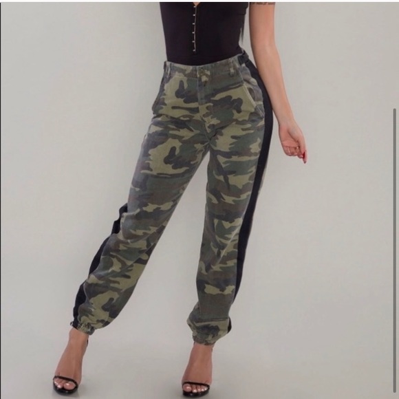 CAMO STRIPE PANTS - Picture 2 of 4